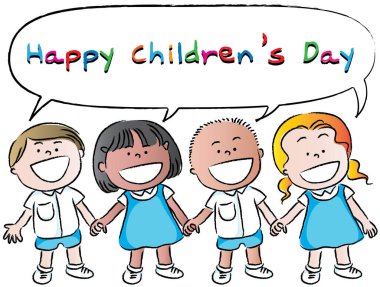 Çocuklar ve çocuklar çiziyor