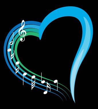 Bir müzik notasının vektör çizimi