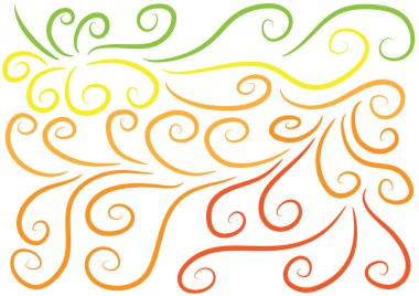 Çiçek deseninin vektör çizimi