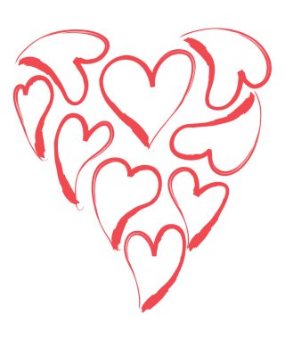 Bir kalbin vektör illüstrasyonu