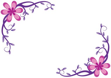 Çiçek arkaplanının vektör çizimi