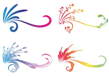 Çiçek arkaplanının vektör çizimi