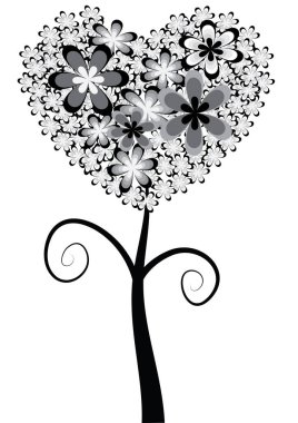 Çiçek arkaplanının vektör çizimi