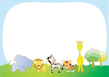 Bir zebranın vektör çizimi