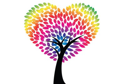 Yaprakları ve çiçekleri olan ağaç