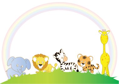 Şirin bir zebra ve büyük bir kaplan parçası.