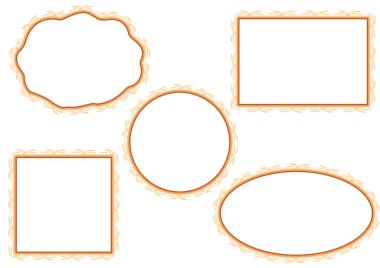 Tasarım için klasik çerçeveler. vektör illüstrasyonu