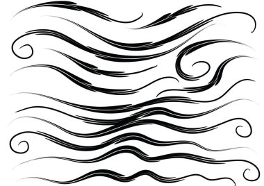 kaligrafik tasarım elementlerinin vektör kümesi