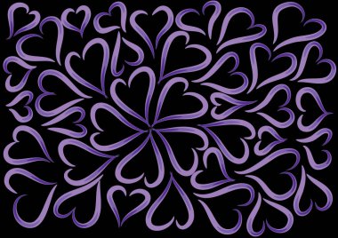 Çiçek desenli bir arka planın vektör çizimi