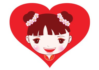 Kalbi olan bir kız.