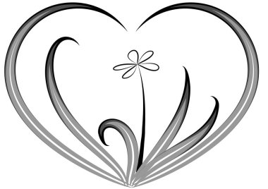 Bir kalbin vektör illüstrasyonu