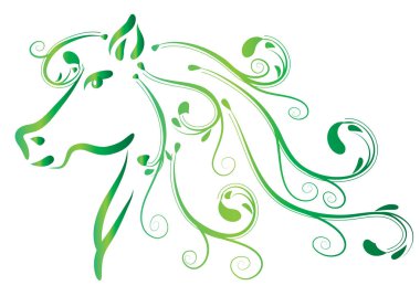 Çiçek süslemesinin vektör çizimi