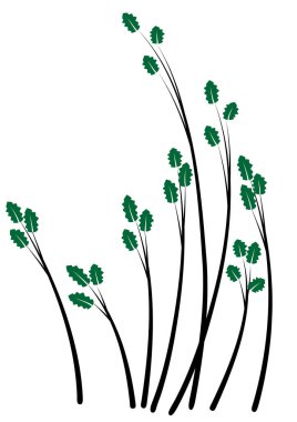 Bir çiçeğin vektör illüstrasyonu