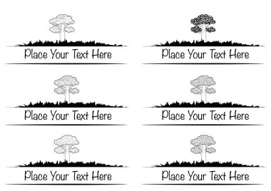 Alfabenin siyah ve beyaz simgelerinin vektör kümesi