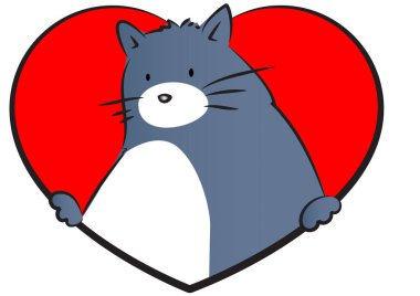 Kalbi olan kızıl tilki.