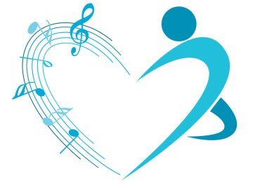 Beyaz arkaplanda bir kalp şeklinin vektör çizimi 