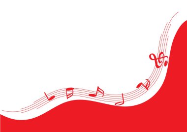 Bir müzik notasının vektör çizimi