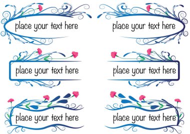 Çiçekli vektör çerçeveleri kümesi