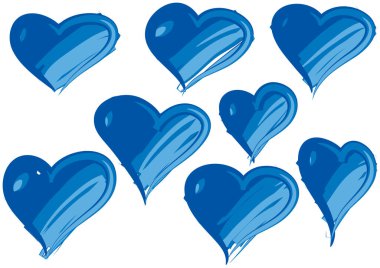 Bir kalbin vektör illüstrasyonu