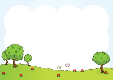 Çocuklar için bir arkaplan çizimi