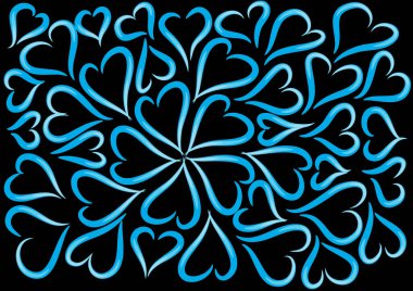 soyut çiçekleri olan kusursuz vektör deseni