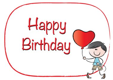 Sevgililer günü kartında kalp ve el çizimi bir karalama.