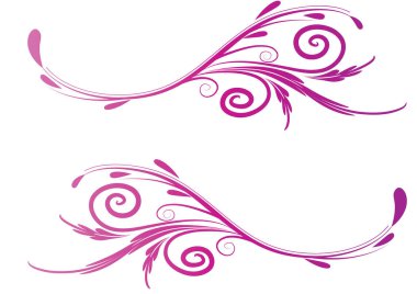 Beyaz arkaplan, vektör, illüstrasyon üzerinde izole edilmiş çerçeveler için dekoratif renkli çiçek kenarlıkları 