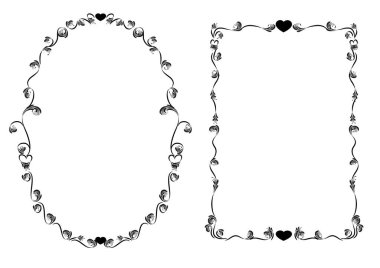 Dekoratif çerçevelerin vektör kümesi