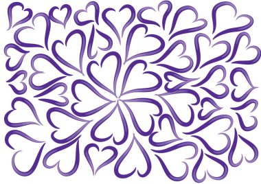 Çiçek desenli bir arka planın vektör çizimi