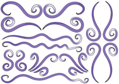 vektör soyut tasarım ögeleri kümesi