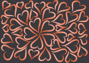 Elle çizilmiş çiçekli vektörsüz desen