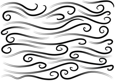 kaligrafik tasarım elementlerinin vektör kümesi