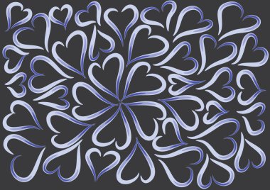 Dekoratif çiçeklerle kusursuz desen