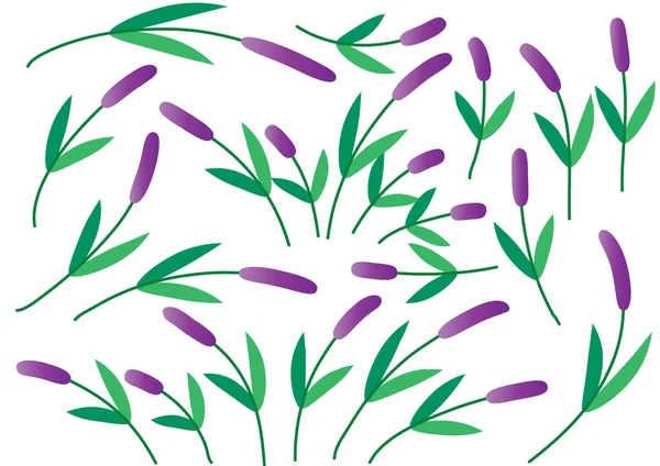 花模様のベクトル図 — ストックベクタ