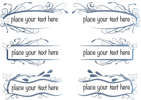 vektör kaligrafik tasarım ögeleri kümesi