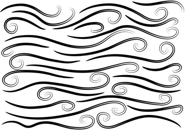 kaligrafik tasarım elementlerinin vektör kümesi