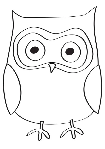 Vector Illustration Cute Owl — Stock Vector
