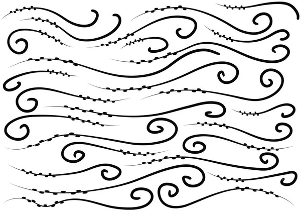 kaligrafik tasarım elementlerinin vektör kümesi