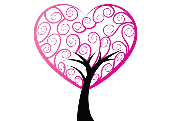 Kalp şeklinde bir ağaç