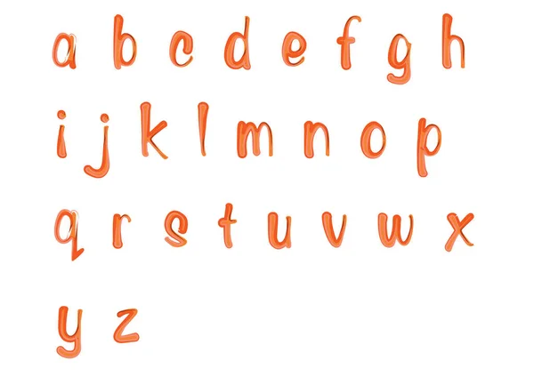 Buchstaben Für Alphabet Vektorillustration — Stockvektor