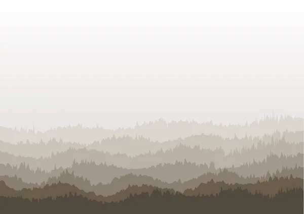 Vektorillustration Der Berglandschaft — Stockvektor