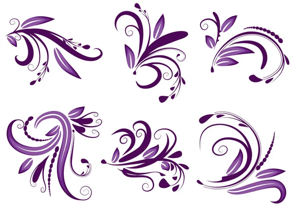 Vector Set Decorative Elements Design — Stock Vector