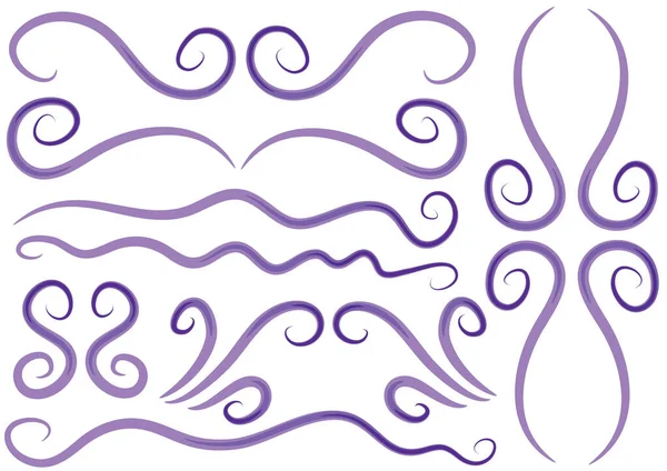 Tasarım için soyut girdaplar ve girdap elementlerin vektör kümesi