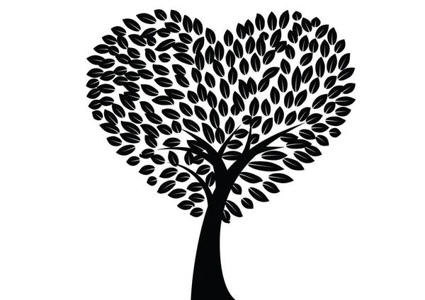 Beyaz arkaplanda ağaç silueti