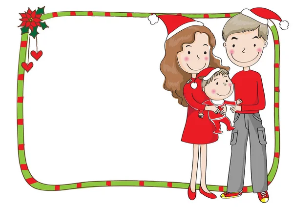 Noel Baba ve Kız 'la Noel tebrik kartı