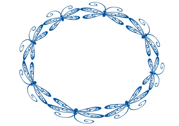 Illustration Vectorielle Cadre Avec Une Bordure Circulaire — Image vectorielle