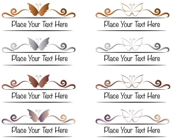 vektör kaligrafik tasarım ögeleri kümesi