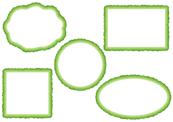 Vektor Illustration Uppsättning Gröna Och Blå Taggar — Stock vektor