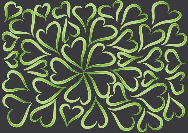 Yeşil yapraklı pürüzsüz desen