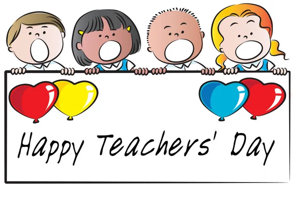 Bir grup çocuğun vektör çizimi ve farklı ifadeler